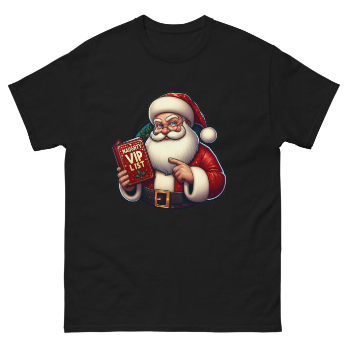 Santa’s Naughty VIP List Unisex classic Wacky tee - Image 3