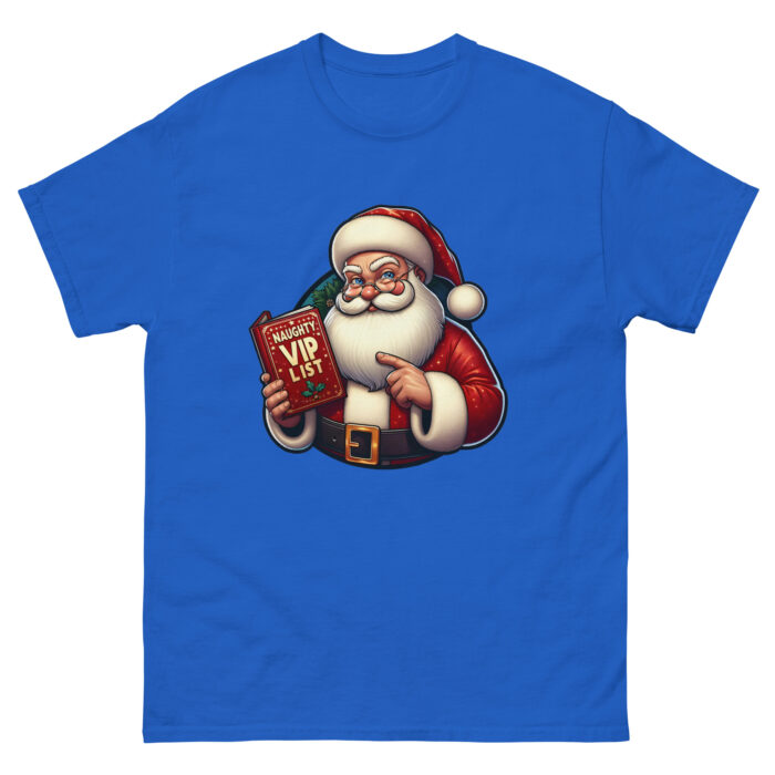 Santa’s Naughty VIP List Unisex classic Wacky tee - Image 7