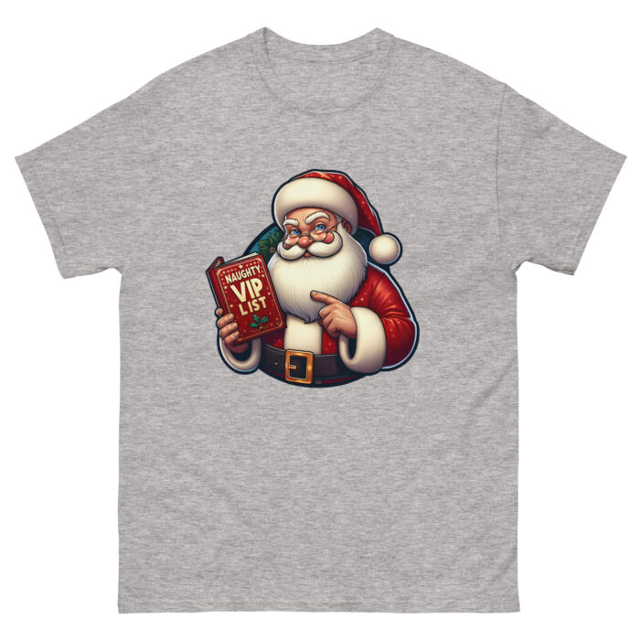 Santa’s Naughty VIP List Unisex classic Wacky tee - Image 12