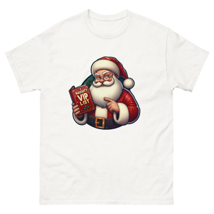 Santa’s Naughty VIP List Unisex classic Wacky tee - Image 2