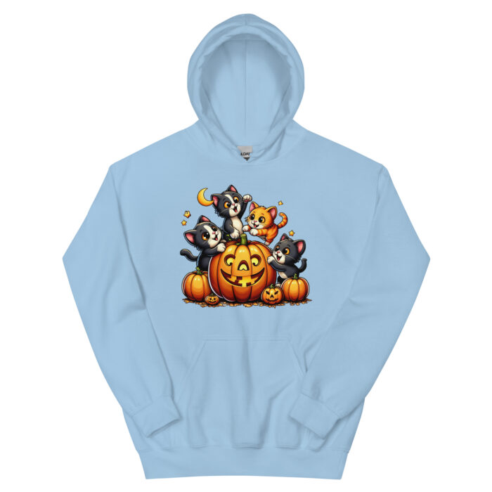 Kittens and Pumpkins Unisex Wacky Hoodie - Image 14