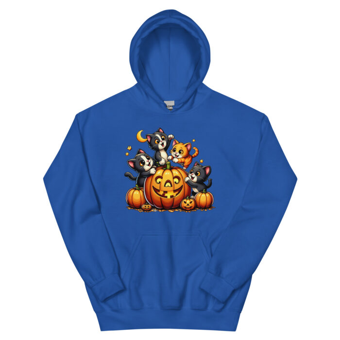 Kittens and Pumpkins Unisex Wacky Hoodie - Image 8